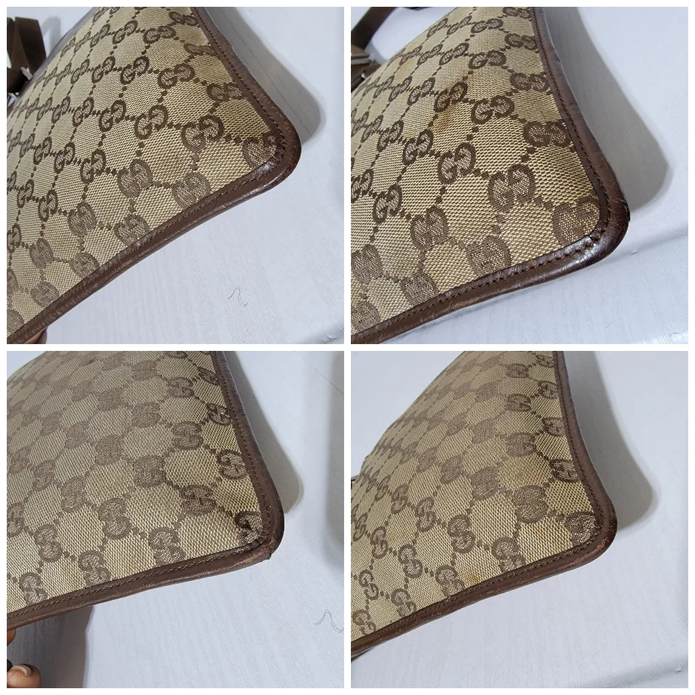 GUCCI GG CANVAS Flat SMALL MESSENGER CROSSBODY BAG
